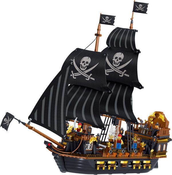 ZHEGAO QL1804 Pirate Kingdom: The Pirate Ship Black Hawk. 0