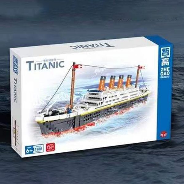 ZHEGAO QL01010 Mini Titanic RMS cruise Boat ship Military