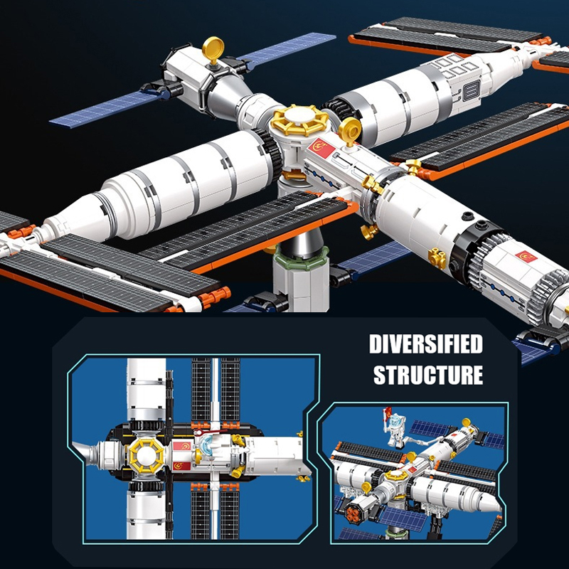 JIESTAR 58006 Space Model Tiangong Space Station 3 - ZHEGAO Block