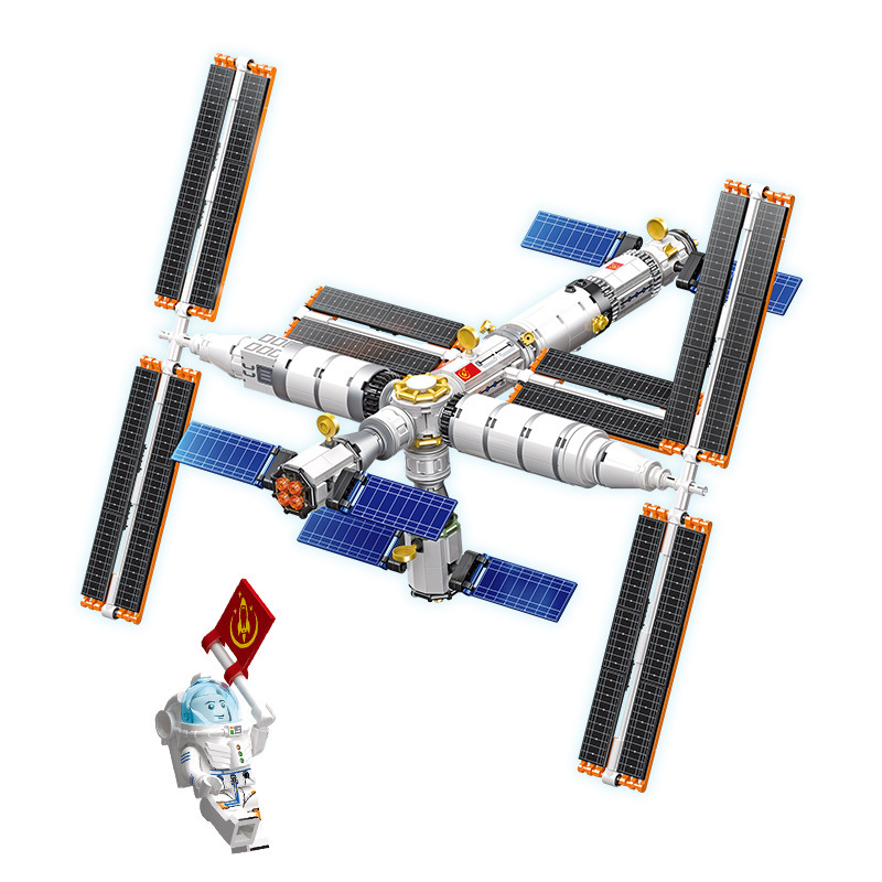 JIESTAR 58006 Space Model Tiangong Space Station 4 - ZHEGAO Block