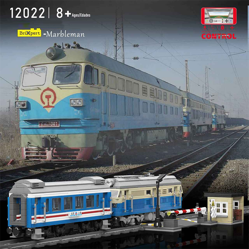 Mould King 12022 World Railway DF4B Diesel Locomotive Train 5 - ZHEGAO Block