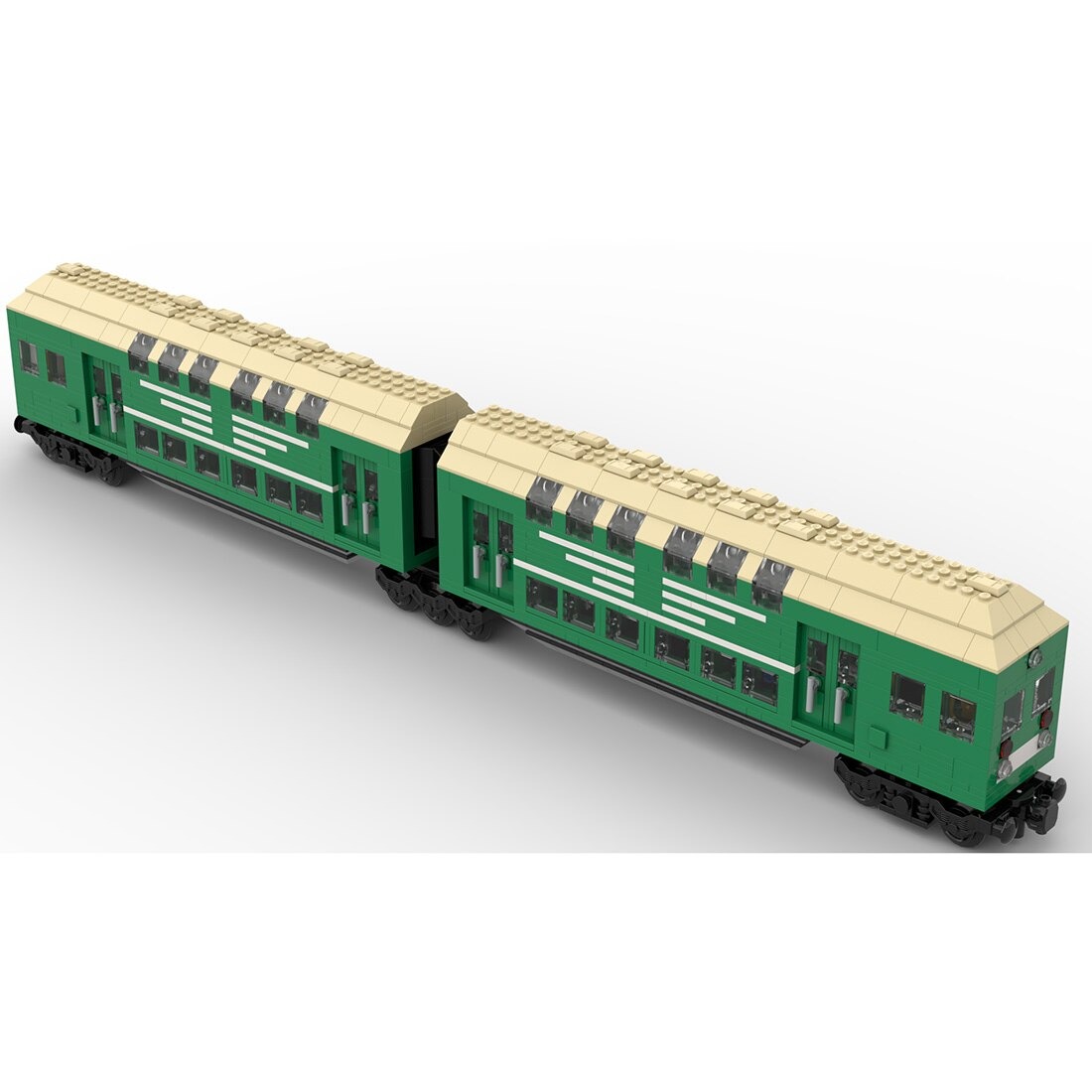 authorized moc 109281 7 axle train carri main 4 1 - ZHEGAO Block
