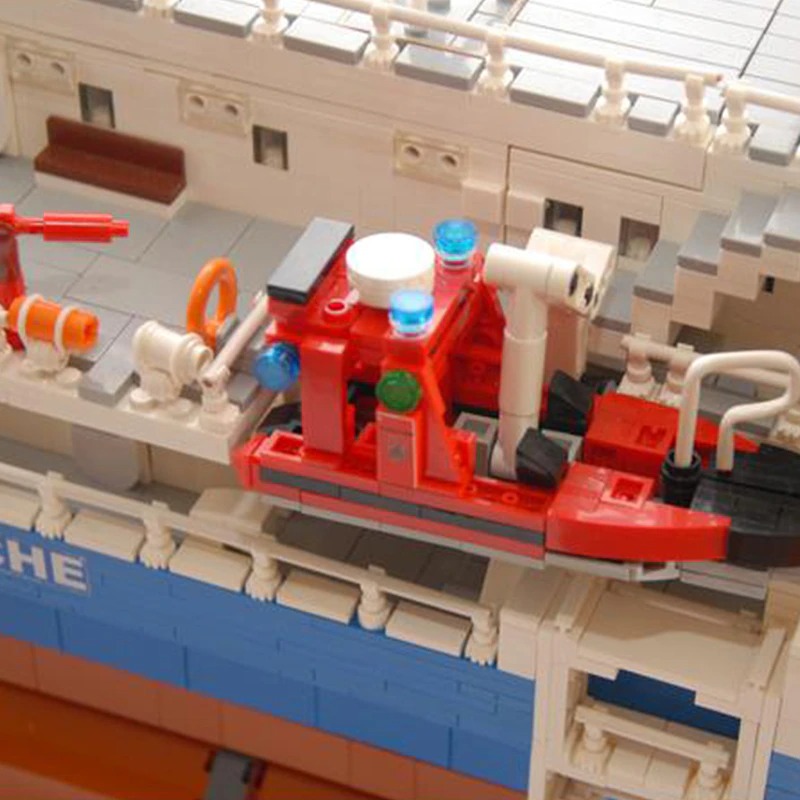 moc building blocks warship model series main 3 - ZHEGAO Block