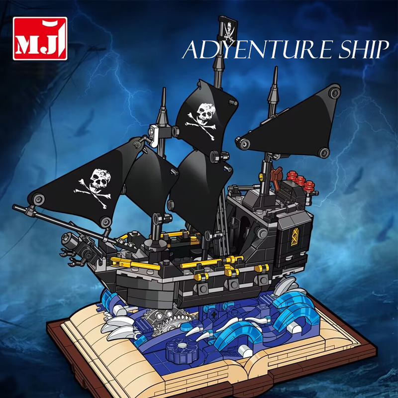 MJI 13019 Pirates Adyenture Ship Book 2 - ZHEGAO Block