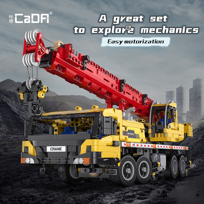 CaDA C61081 Functional Remote Control Crane Truck 6 - ZHEGAO Block