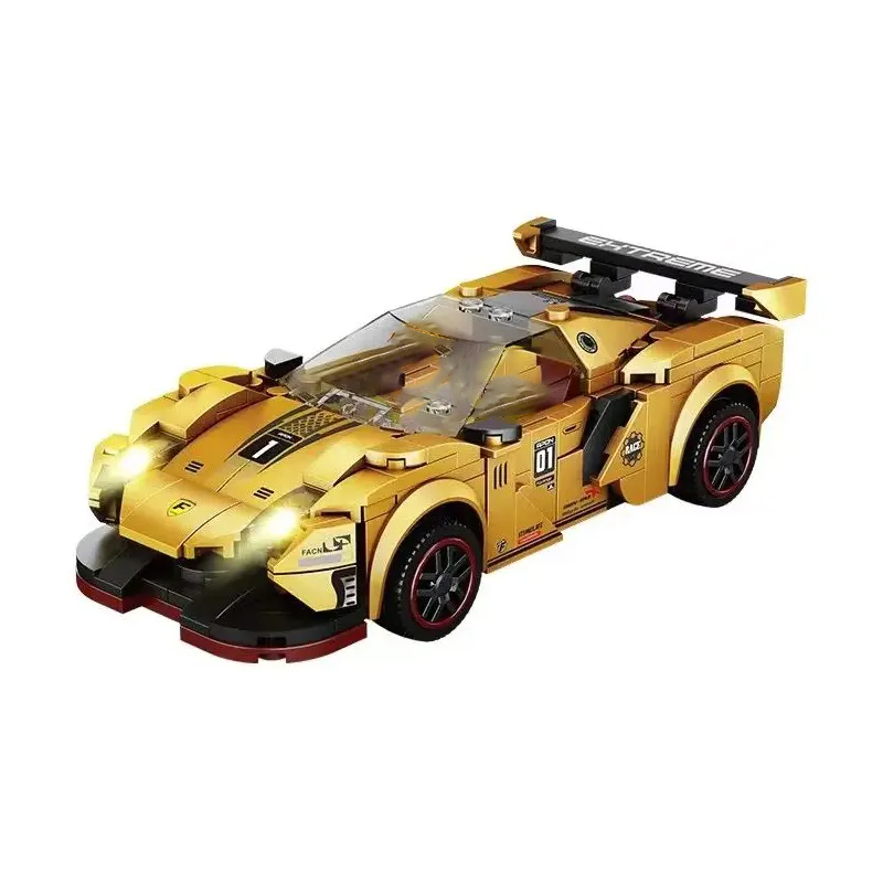 Forange FC1614 Speed Champions Yellow Racer Car 4 - ZHEGAO Block