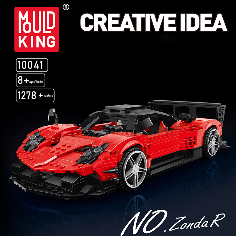 Mould King 10041 No.Zonda R Sports Car 4 - ZHEGAO Block