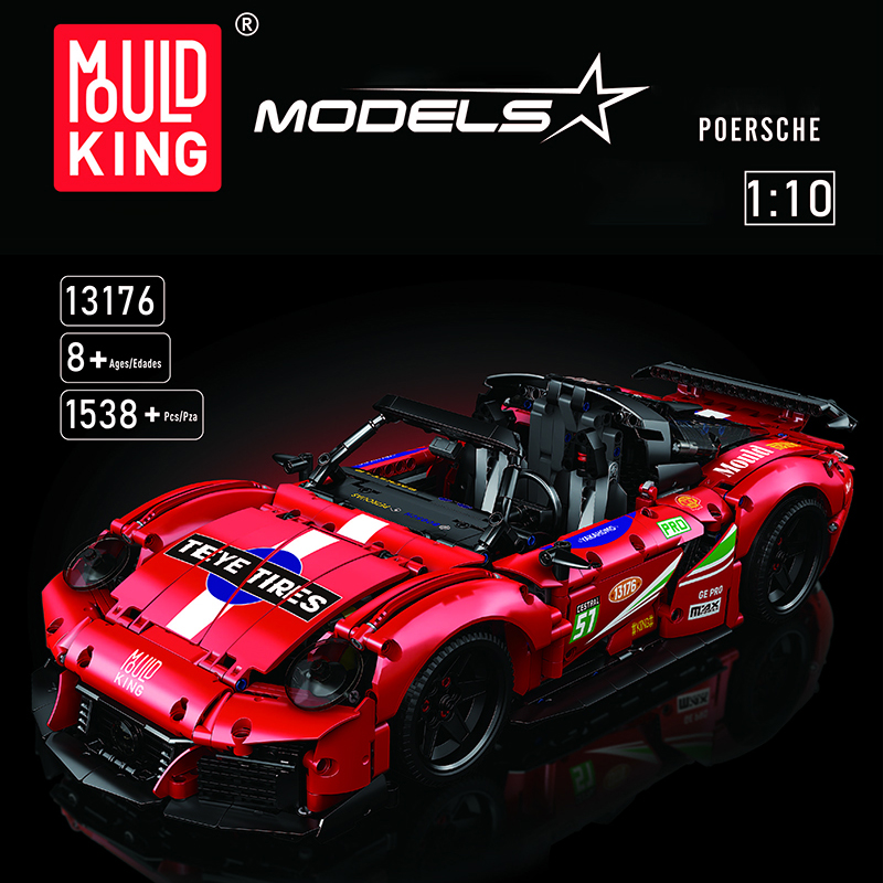 Mould King 13176 Motor Porsche 911 Super Car 5 - ZHEGAO Block