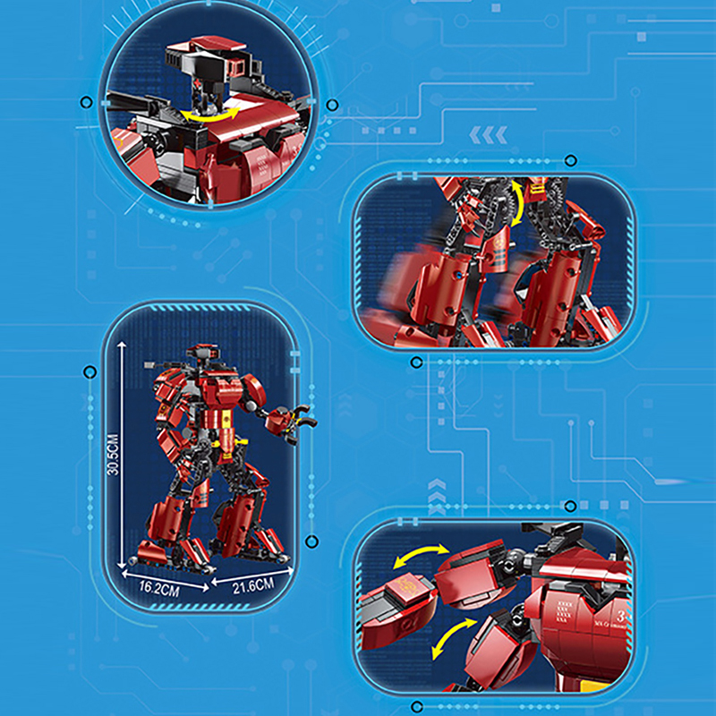 Mould King 15038 MK Crimson Robot 1 - ZHEGAO Block