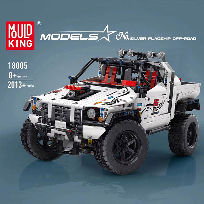 Mould King 18005 Motor Custom Pick Up 4X4 Car 4 - ZHEGAO Block