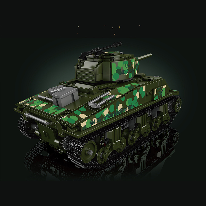 Mould King 20024 Sherman Tank 2 - ZHEGAO Block