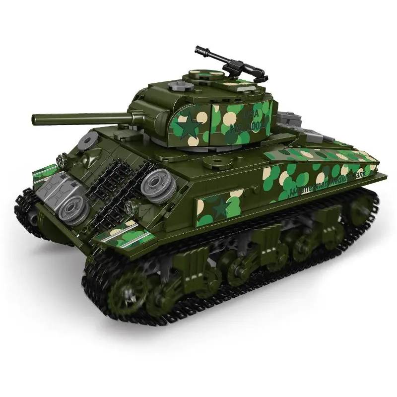 Mould King 20024 Sherman Tank 4 - ZHEGAO Block