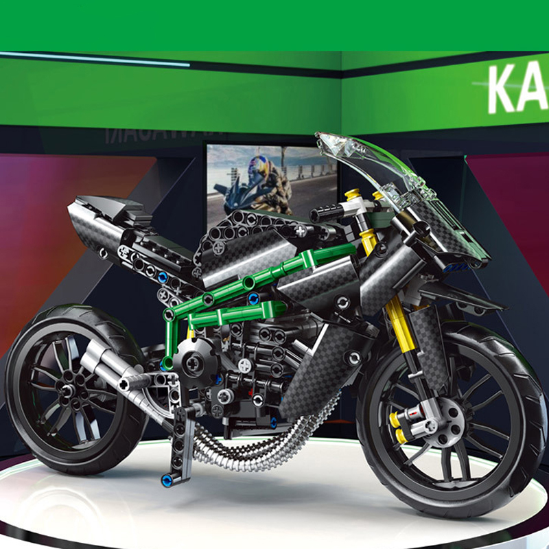 Mould King 23002 KAWASAKI H2R Motorcycle 1 - ZHEGAO Block