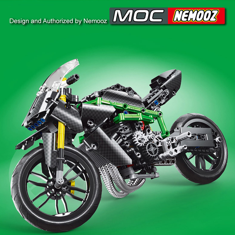 Mould King 23002 KAWASAKI H2R Motorcycle 5 - ZHEGAO Block