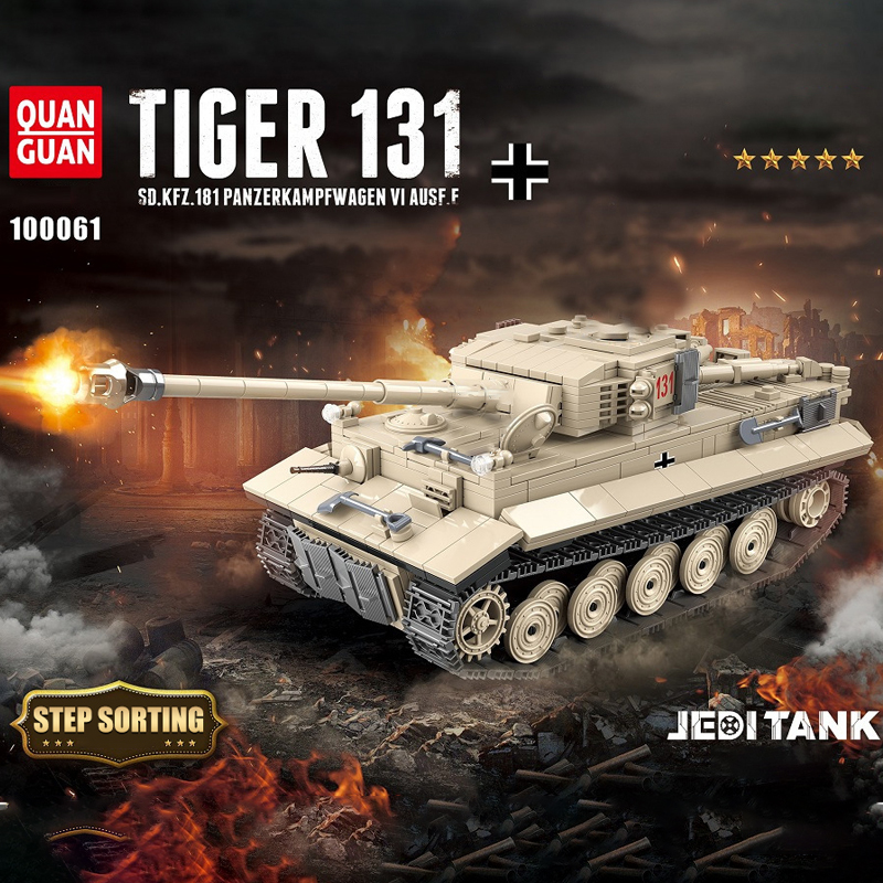 QUANGUAN 100061 Tiger 131 Tank 3 - ZHEGAO Block