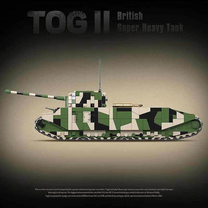 QUANGUAN 100241 Military Britsh TOG II Super Heavy Tank 2 - ZHEGAO Block