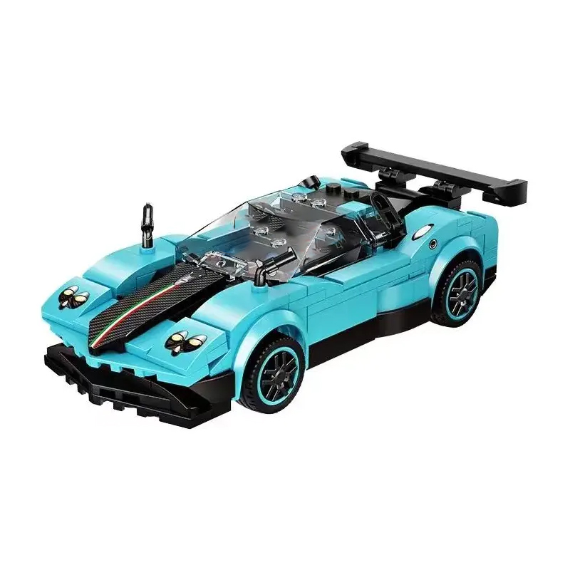 Speed Champions Blue Racer Car 2 - ZHEGAO Block