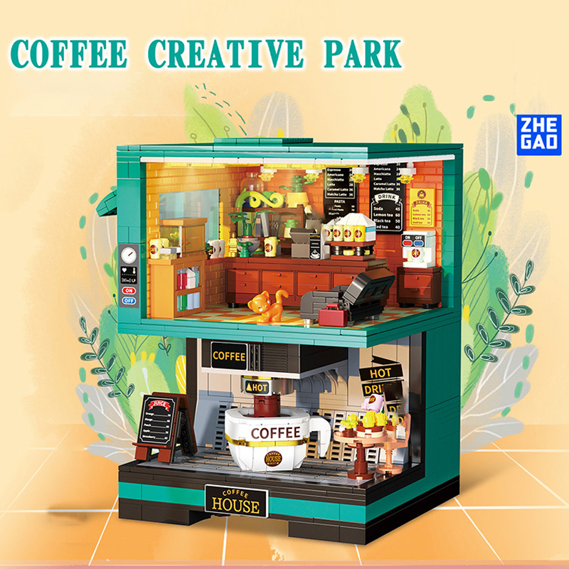 ZheGao DZ6135 Coffee Creative Park 4 - ZHEGAO Block
