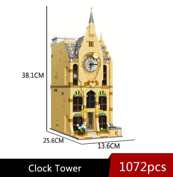 Hogwarts clock tower 1 - ZHEGAO Block