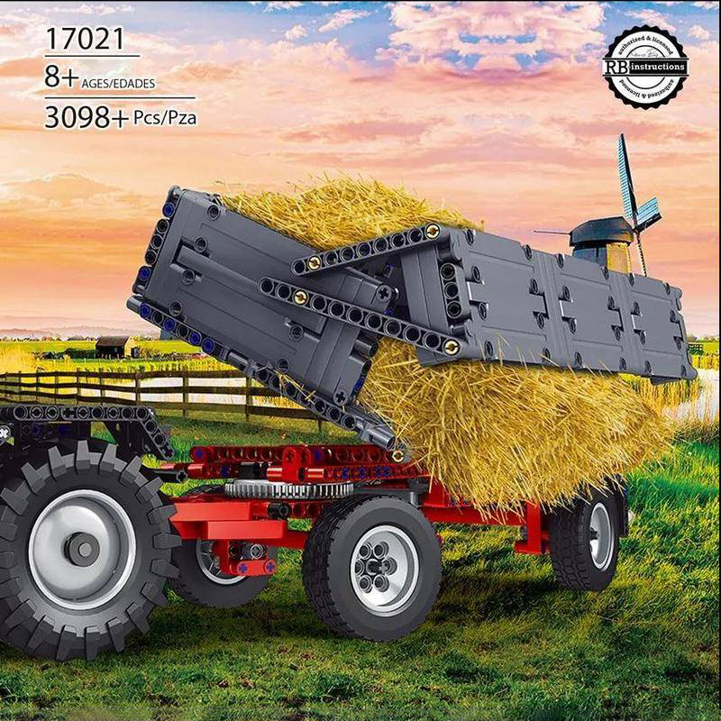 Mould King 17021 Tractor Fastrac 4000er series with RC 5 - ZHEGAO Block