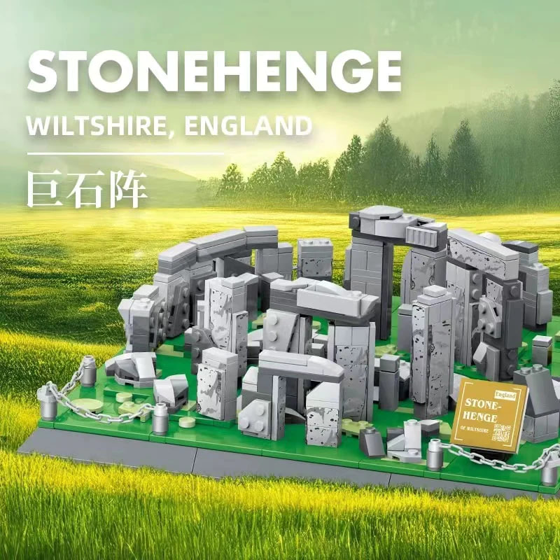 WANGE 4224 England Stonehenge Wiltshire 3 - ZHEGAO Block
