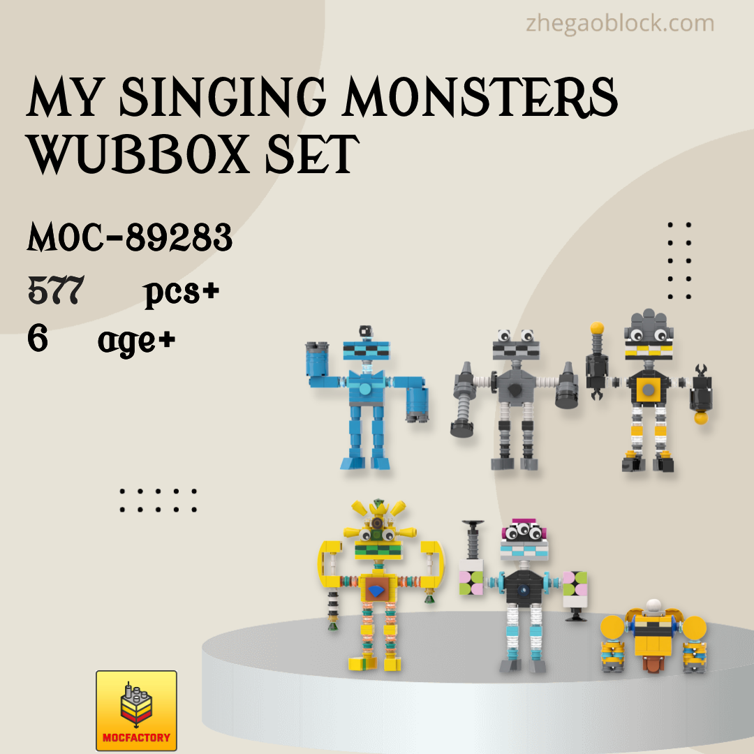 MOC Factory 89283 My Singing Monsters Wubbox Set Movies and Games | CADA  Block