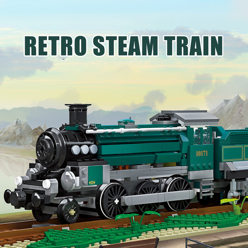 JIESTAR 59020 Retro Steam Train 1 - ZHEGAO Block