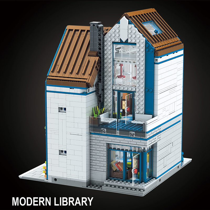 Moud King 16022 Modern Library 2 - ZHEGAO Block