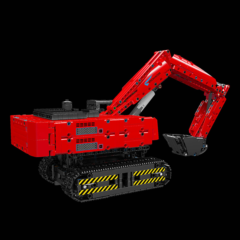Mould King 15062 Motor Red Mechanical Digger 3 - ZHEGAO Block