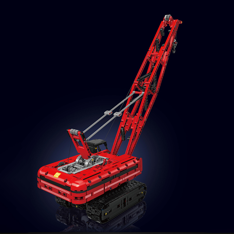 Mould King 15070 Motor Red Crawler Crane 3 - ZHEGAO Block