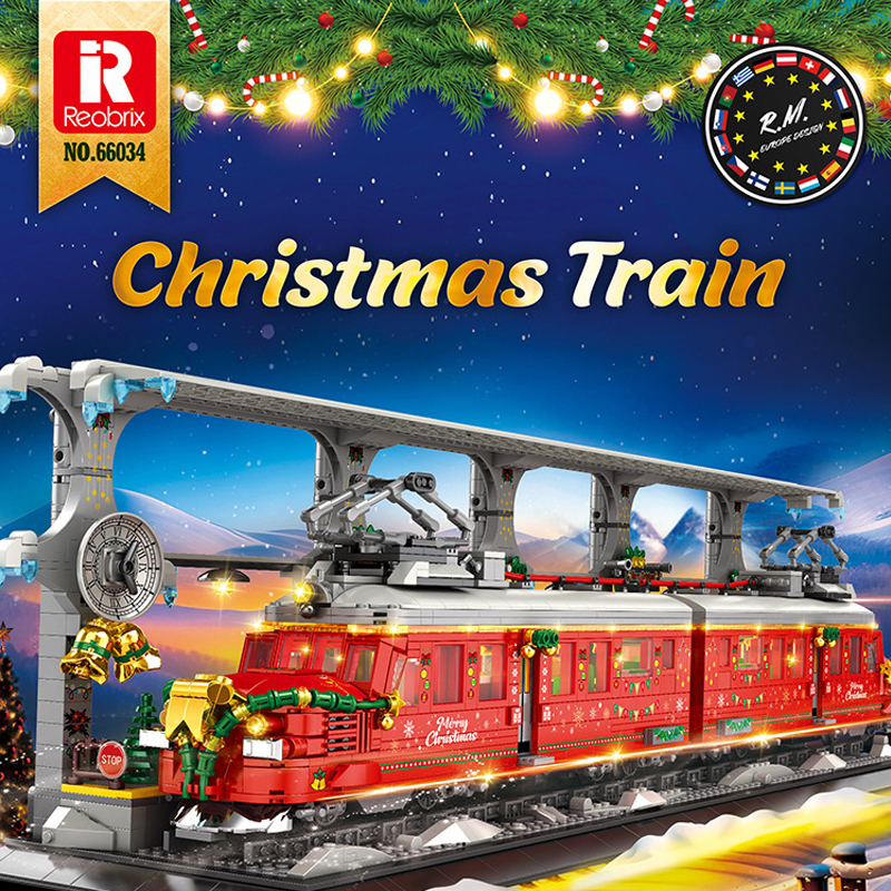 Reobrix 66034 Christmas Train 1 - ZHEGAO Block