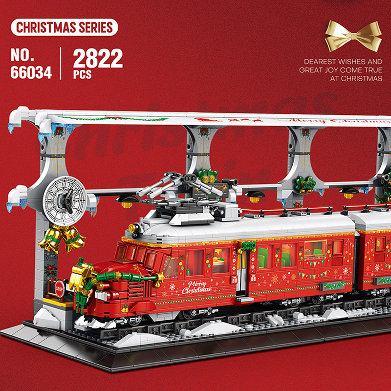 Reobrix 66034 Christmas Train 5 - ZHEGAO Block