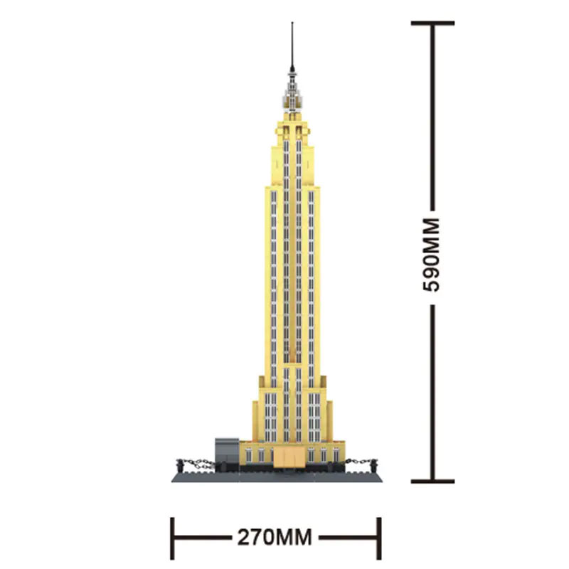 Wange 5212 The Empire State Building of New York 3 - ZHEGAO Block