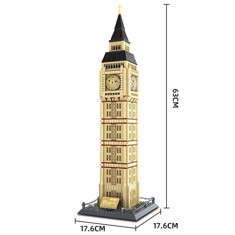 Wange 5216 The Big Ben of London Elizabeth Tower 2 - ZHEGAO Block