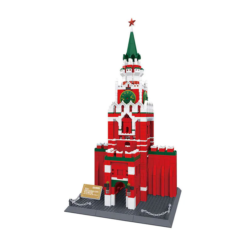 Wange 5219 The Spasskaya Tower of Moscow Kremlin 2 - ZHEGAO Block