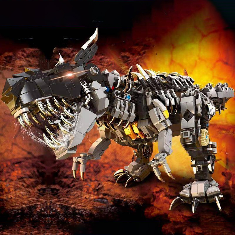 LWCK 60030 Ancient Beasts Mechanical Monster Dinosaur 3 - ZHEGAO Block
