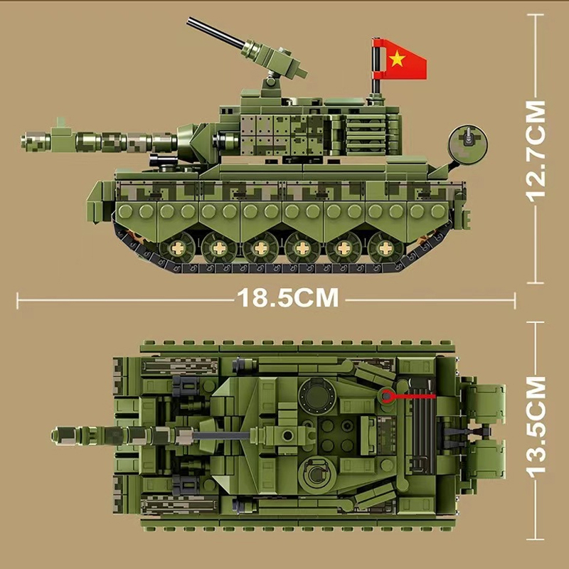 LWCK 90013 TYPE 99 Main Battle Tank 3 - ZHEGAO Block