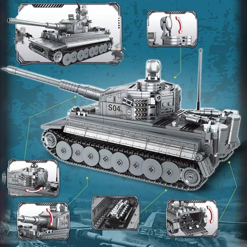 LWCK 90023 Flourishing Age Strengthen The Army Panzerkampfwagen Tiger Ausfuhrung E 3 - ZHEGAO Block