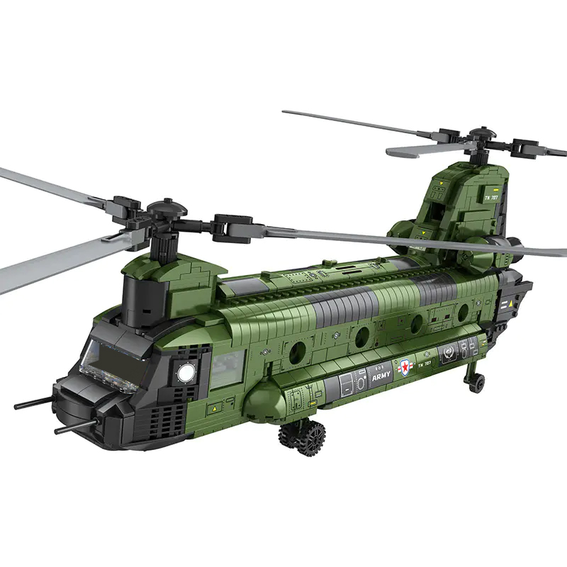Reobrix 33031 CH 47 Heavy Multi Functional Transport Helicopter 2 - ZHEGAO Block