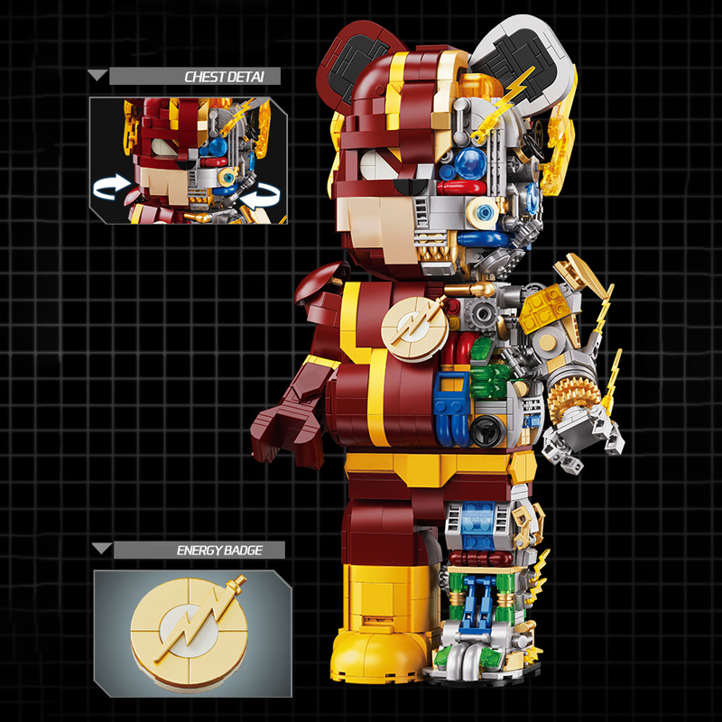 WANGAO 188012 The Flash Bear Robot Super Hero 2 - ZHEGAO Block