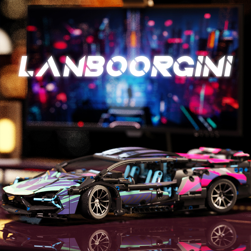 Custom 910 Cyberpunk Lamborghini 8 - ZHEGAO Block