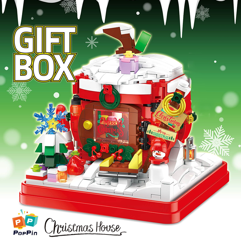 ZHEGAO 662024 Gift Box Christmas House 1 - ZHEGAO Block